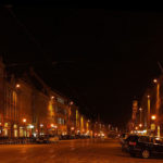 Maximilianstraße bei Nacht