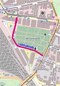 Ladehofstraße zwischen Herman- und Halderstraße