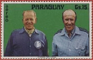 Sepp Herberger und Helmut Schön (rechts) als Briefmarkenmotiv