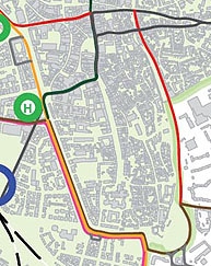 Straßenbahnnetz ohne Max-Linie: Leitidee Innenstadt-Ideenwettbewerb 2009